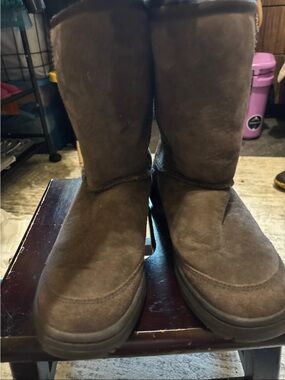 UGG Men's Chocolate Suede Mid-Calf Boots